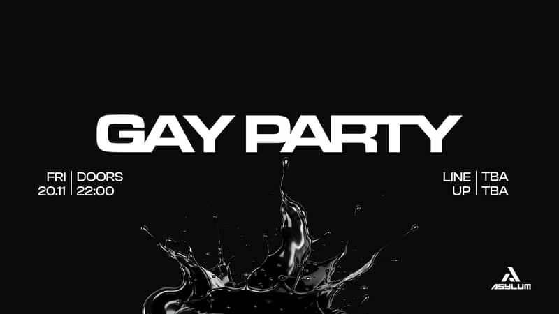 Cover image for Gay Party event on 20.11